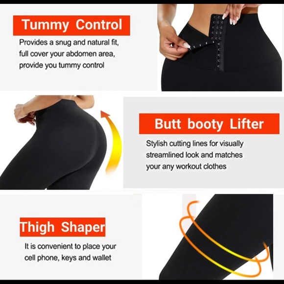 Corset Leggings (Black) - Picture 2 of 9